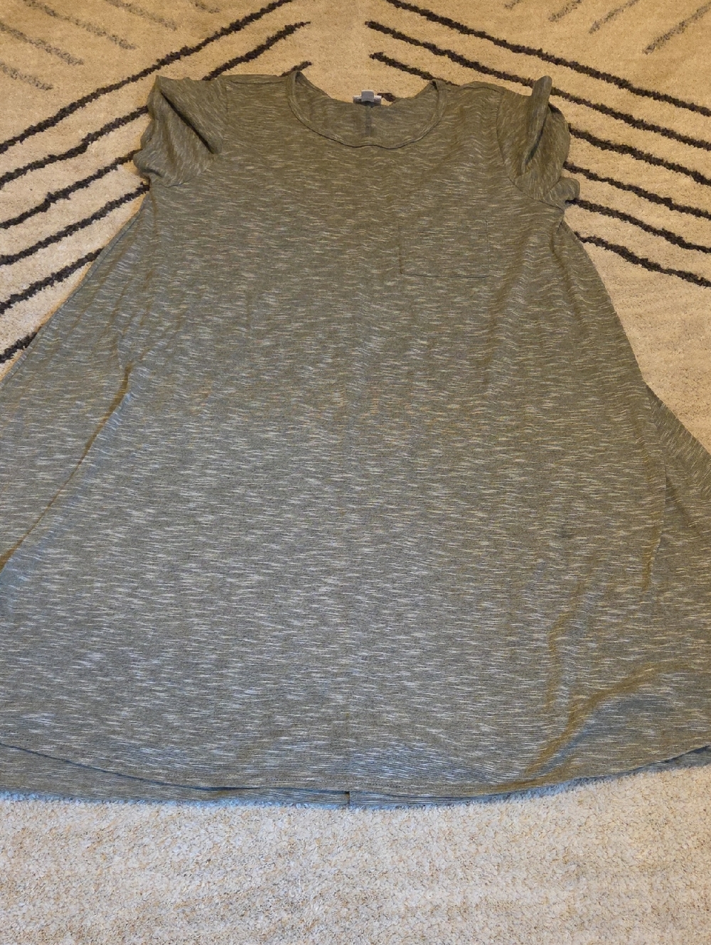 LuLaRoe Heather Olive Short Sleeve Tunic